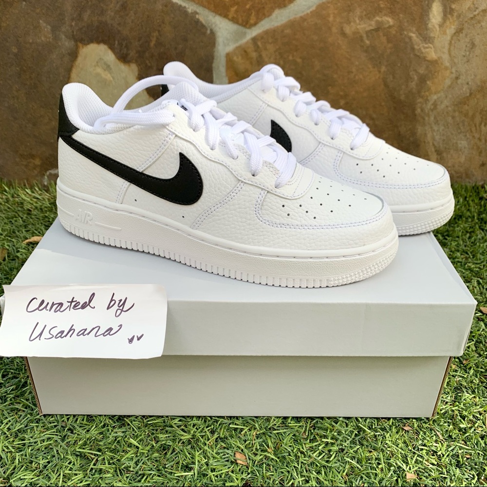 Nike Air Force 1 white black classic shoes - Picture 4 of 5